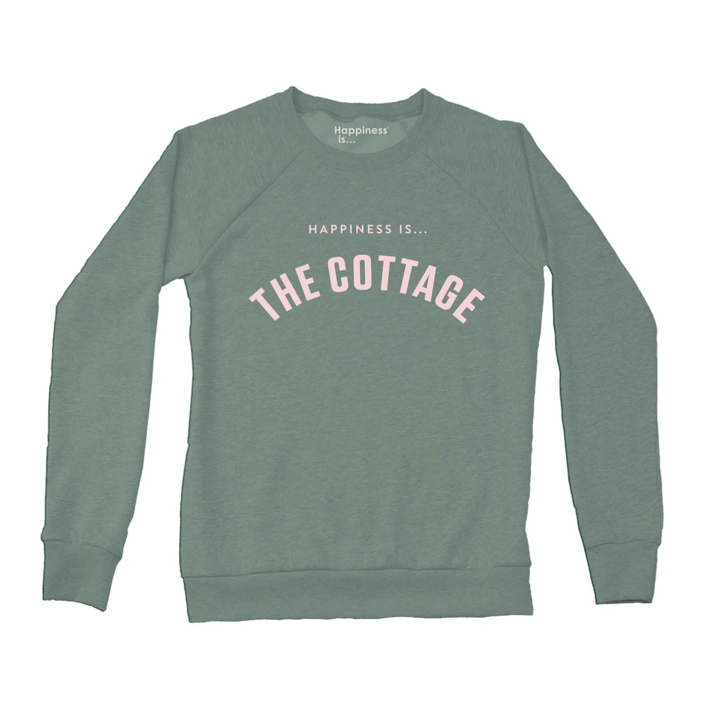 Women's Cottage Collegiate Crew Sweatshirt, Sage by Cottage Collection