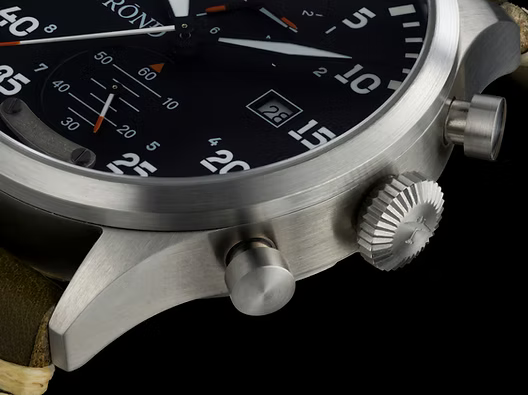 STROND DC3 MkII Stainless Steel Watch 316L Sapphire 42 mm Aviation Inspired