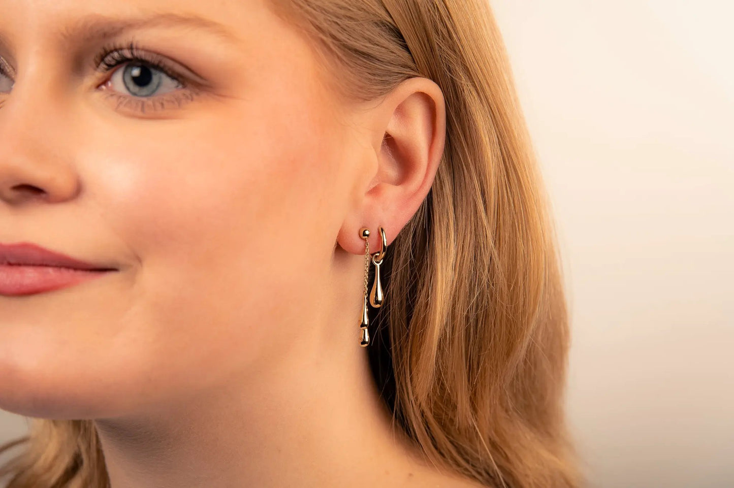 Earparty by Jwls4u Oorringen Druppel JE048G by Jwls4u