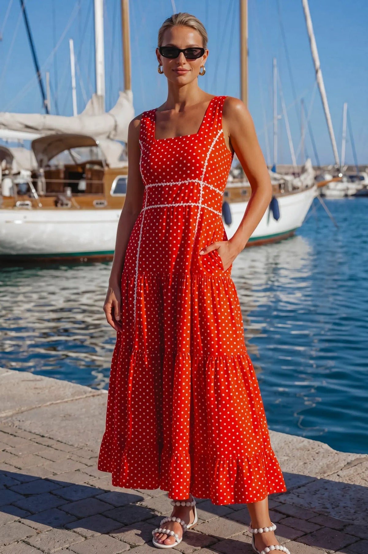 Elysia Cotton Tiered Maxi Dress by ELF