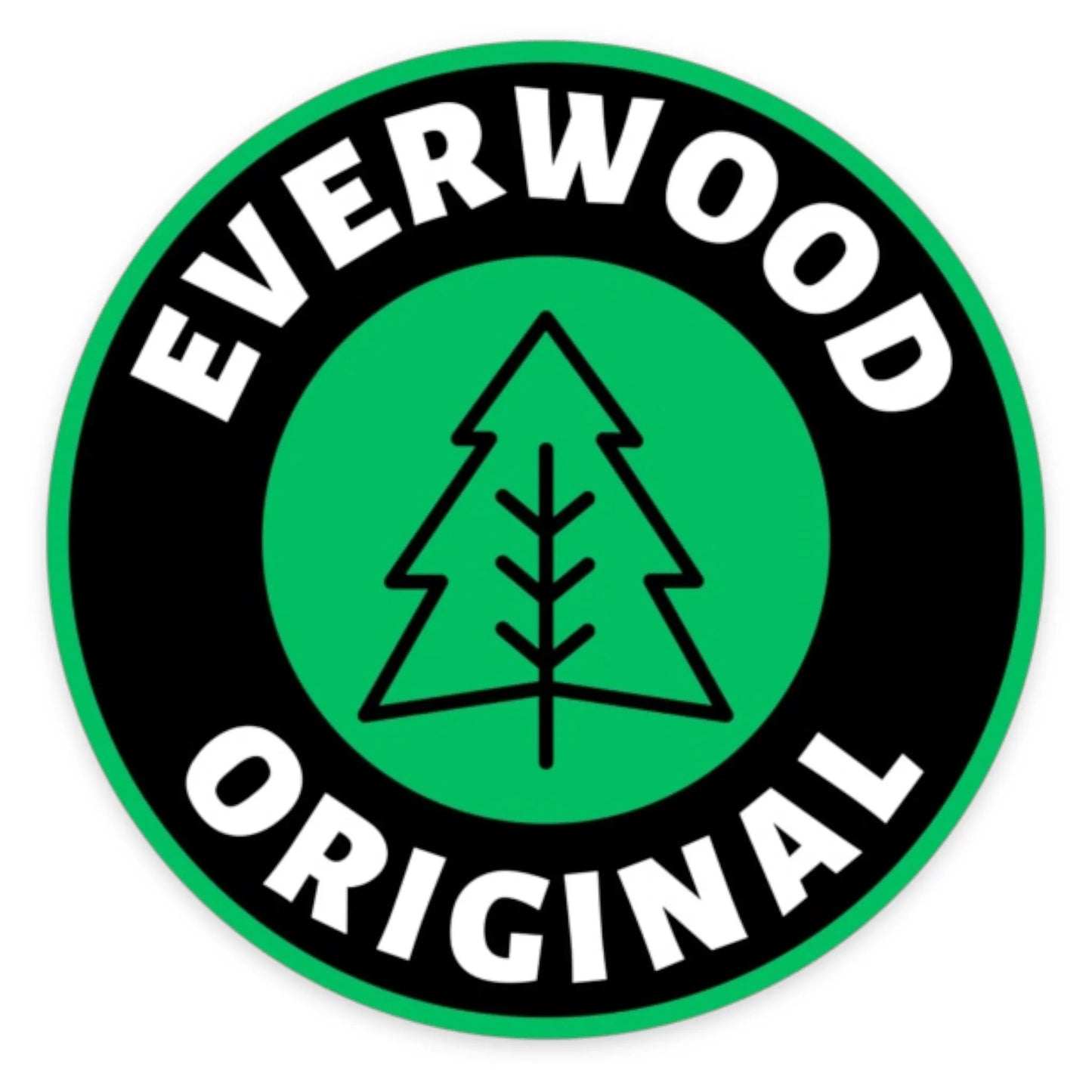 Tree Logo Circle Sticker by Everwood Original