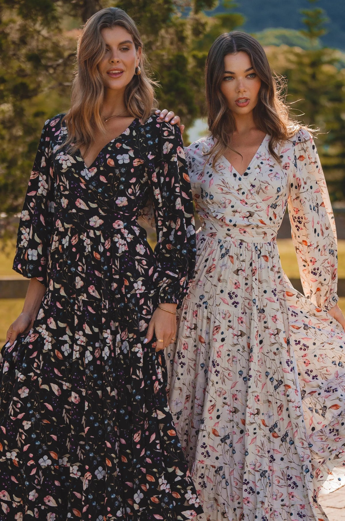 Flamenco Boho Wrap Maxi Dress by ELF