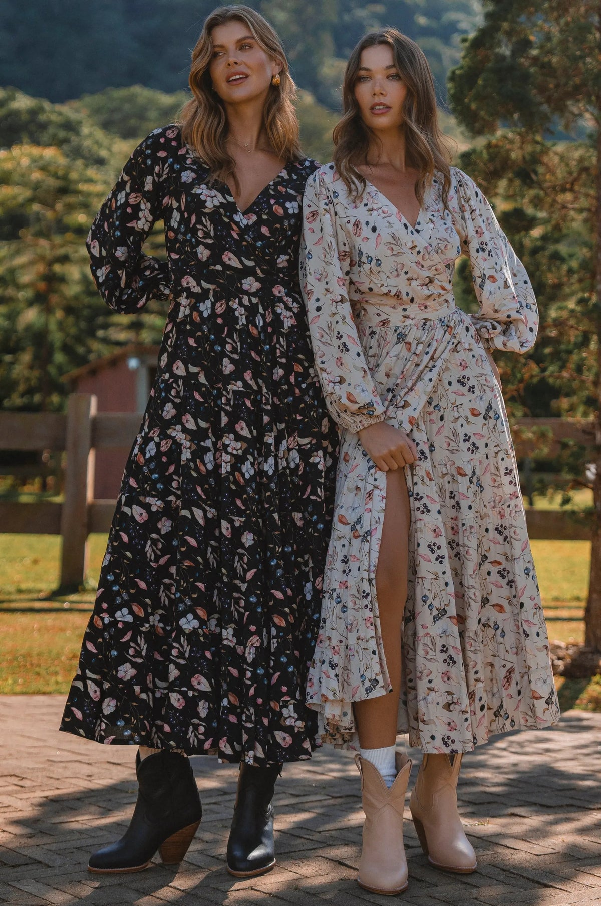 Flamenco Boho Wrap Maxi Dress by ELF