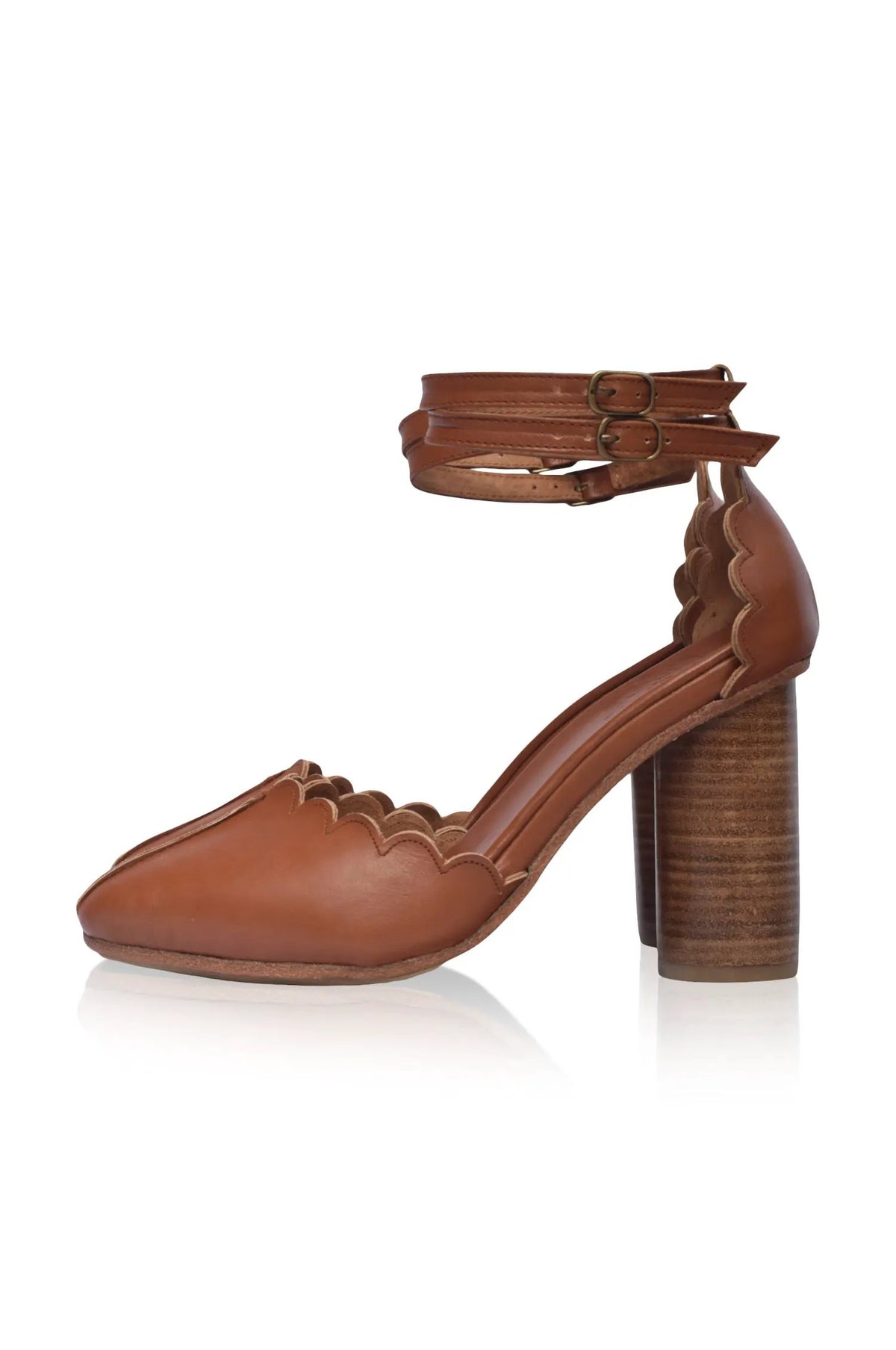 Flamingo Leather Heels by ELF