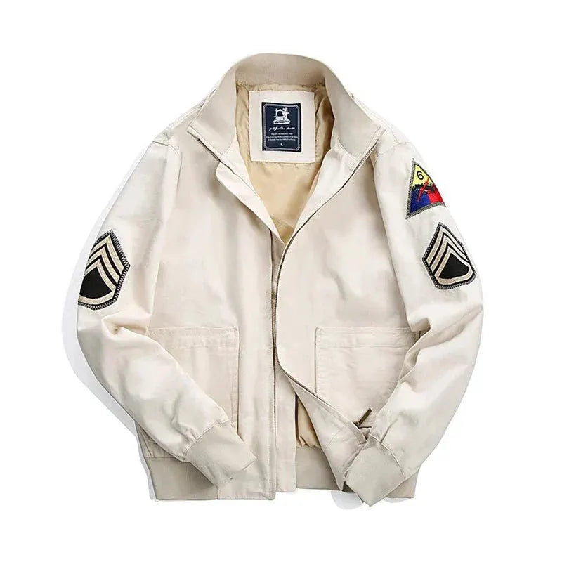 Fury Brad Pitt WW2 US Army Military Tanker Jackets Khaki Cotton Field Combat Outwear Uniforms Spring Autumn Lightweight Coats by Vimost Shop
