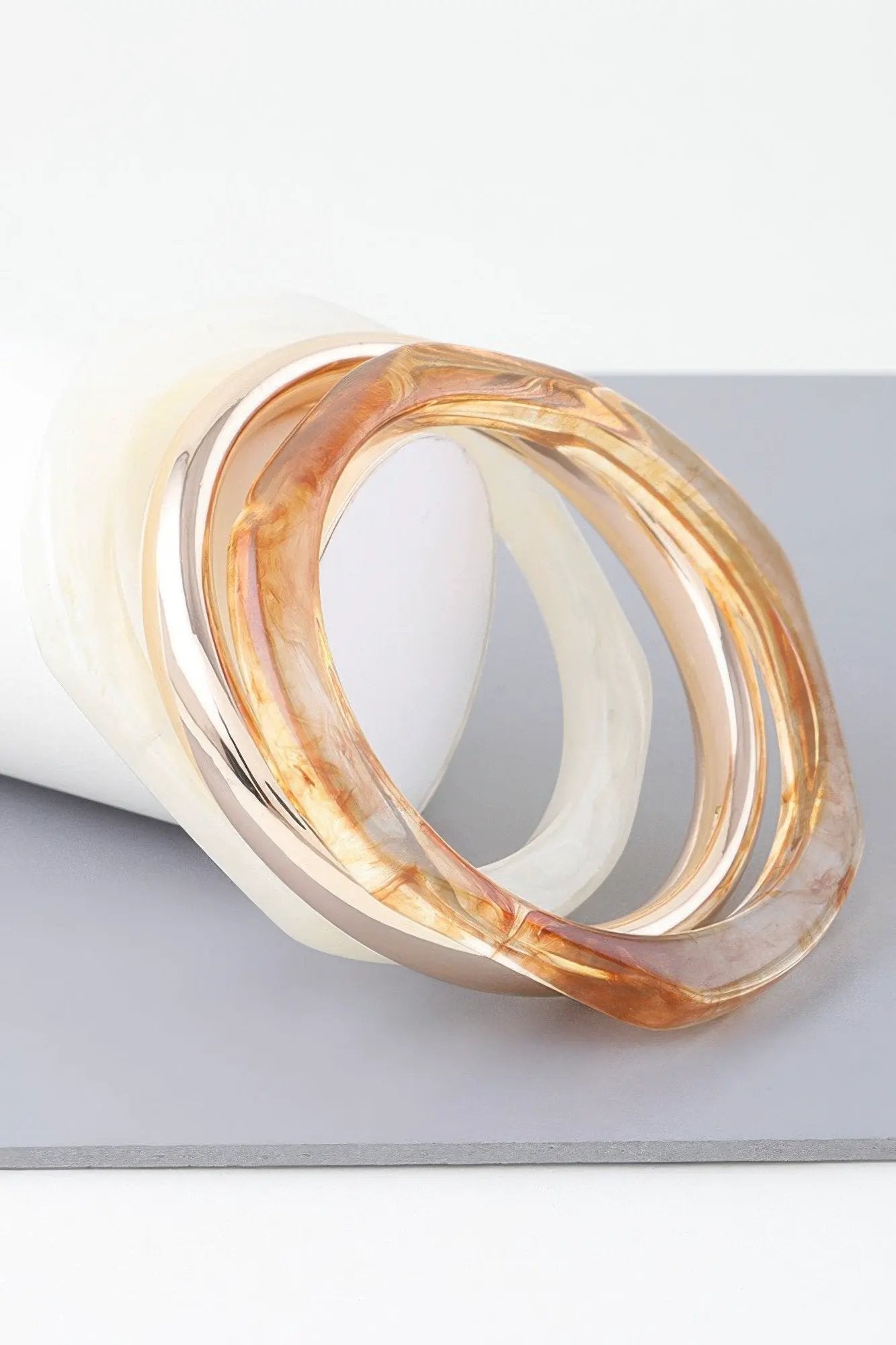 HIGHLINE Triple Geometric Marble Bracelet | Bold BYMANYC ® New York Style by BYMANYC ® New York
