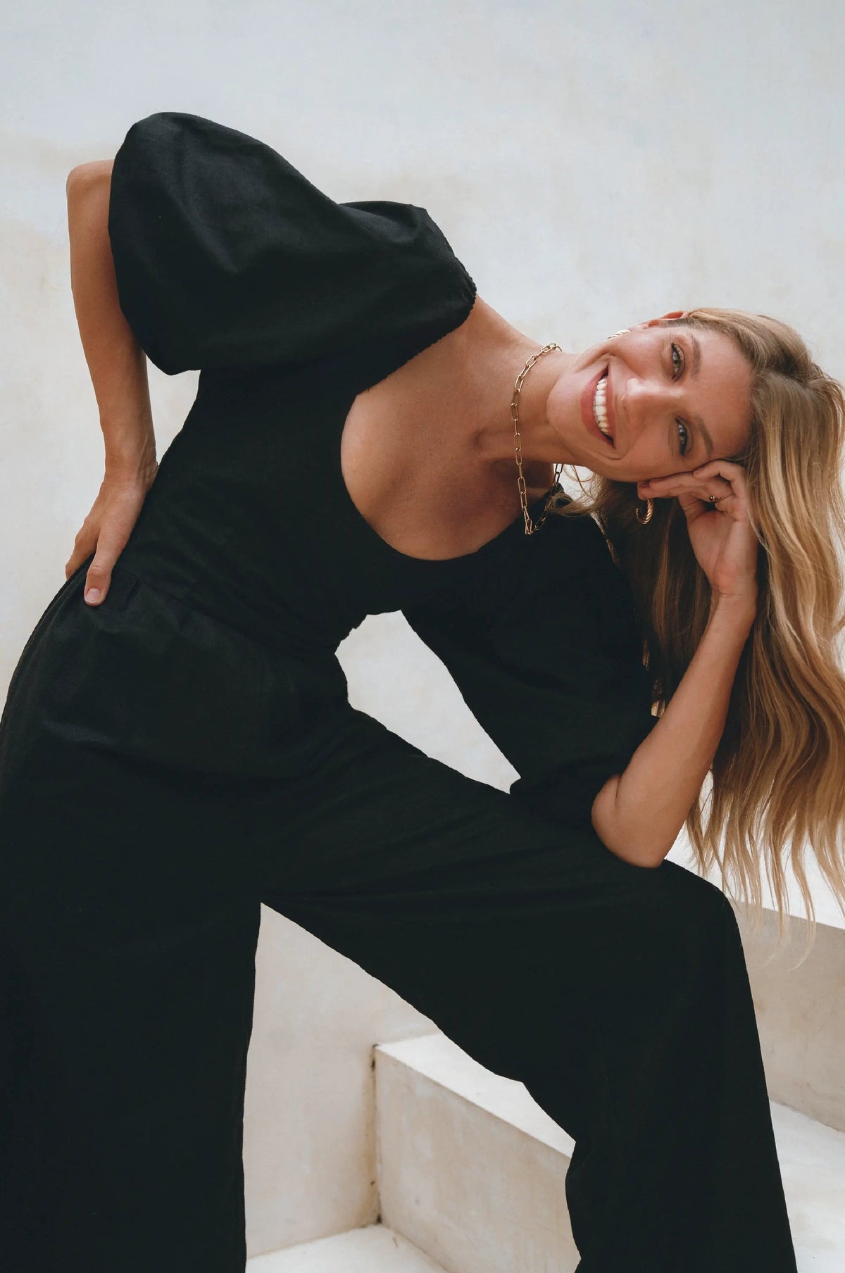 Heaven Bay Linen Jumpsuit by ELF
