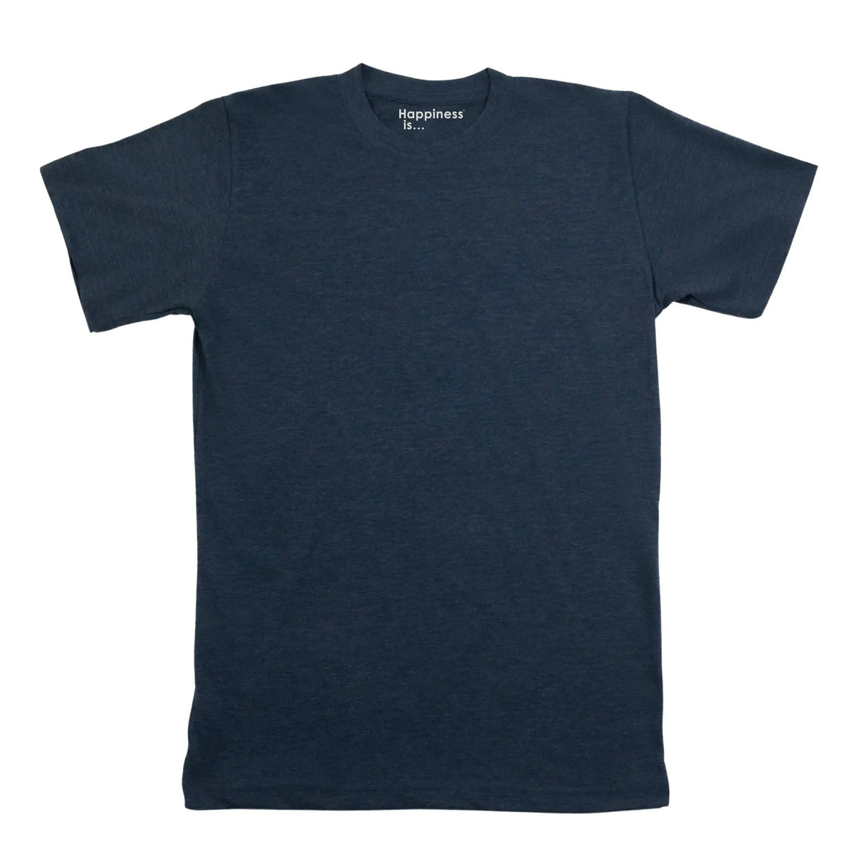 Men's Plain T-shirt, Heather Navy-0