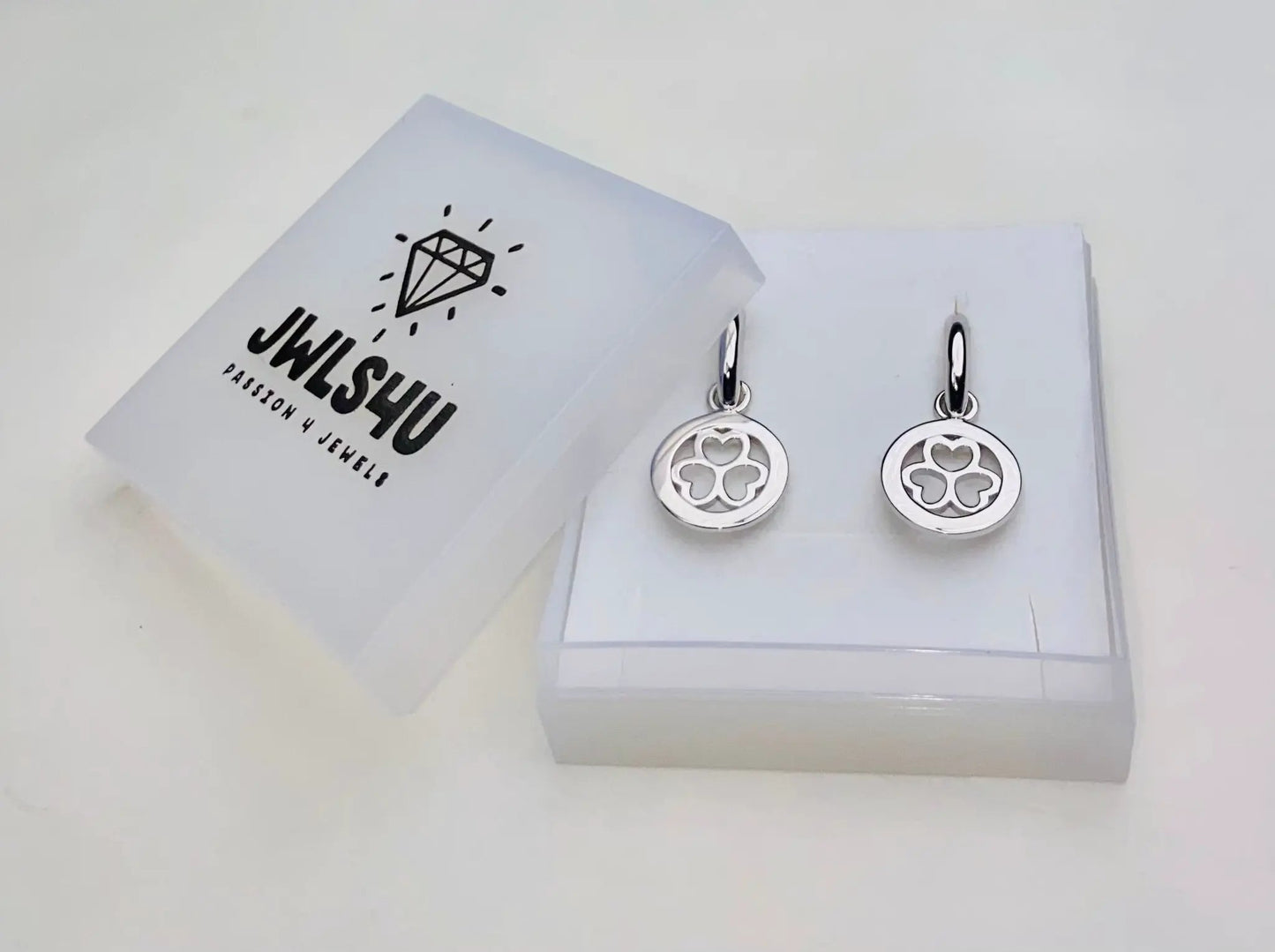 Oorringen met 3 Hartjes open Zilver JE015S by Jwls4u