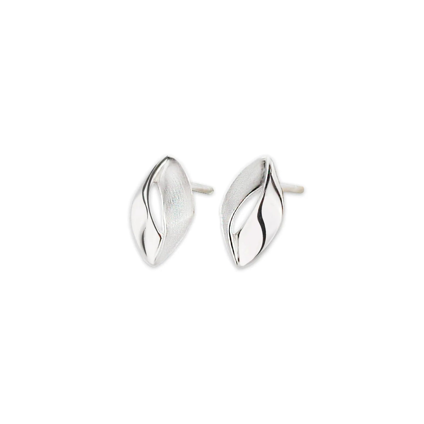 Gala Design Leeve 1cm 925 Silver Earrings For Women Chic Sleek by Jwls4u