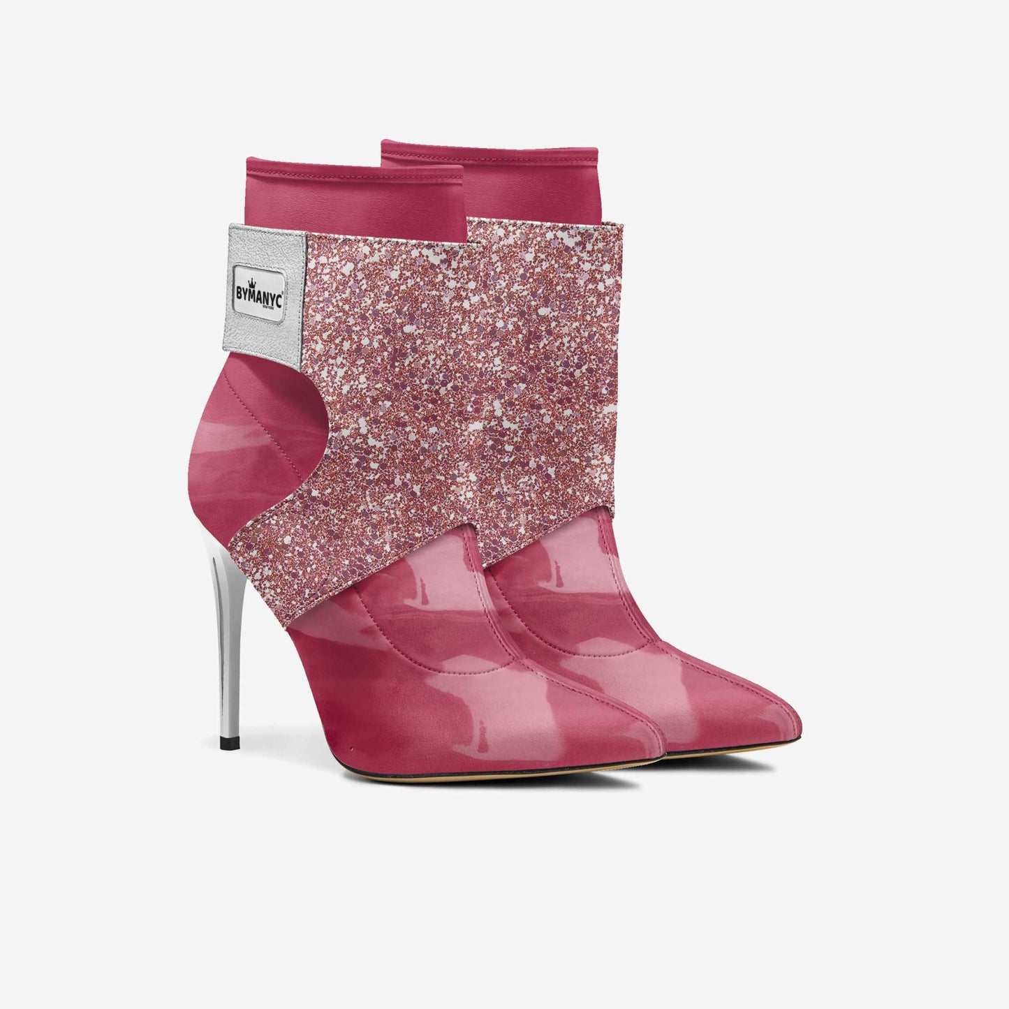 Limited Edition Vegan Stiletto Boots BYMANYC ® New York Futurista Black by BYMANYC ® New York
