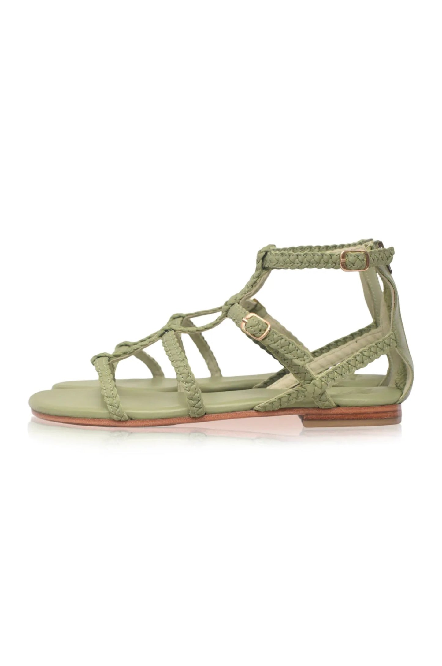 Luce Gladiator Leather Sandals (Sz. 8.5) by ELF