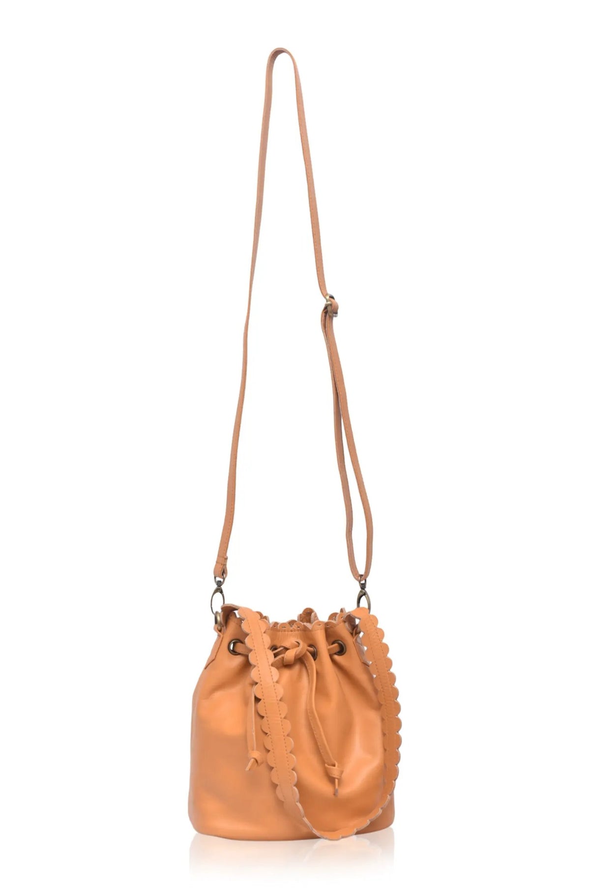 Luisa Scalloped Bucket Bag by ELF