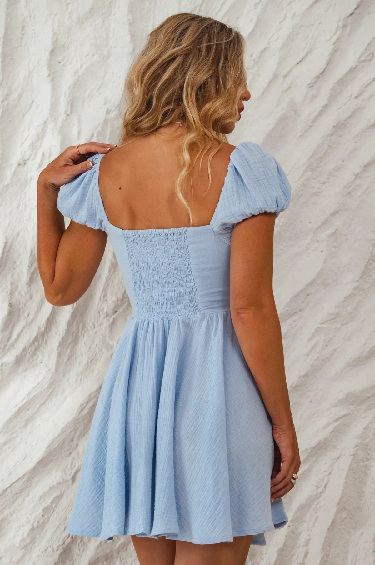 Michelina Cotton Mini Dress by ELF
