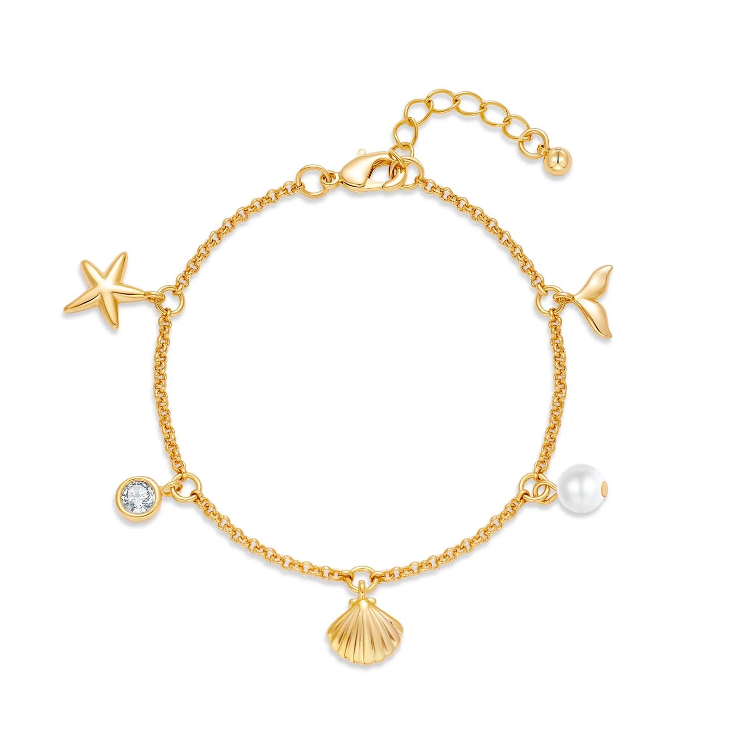 European and American Cross-border Fashion Personalized Ocean Necklace Summer Bracelet Women's Exquisite New Gift Jewelry High-end Bracelet by Dropsure