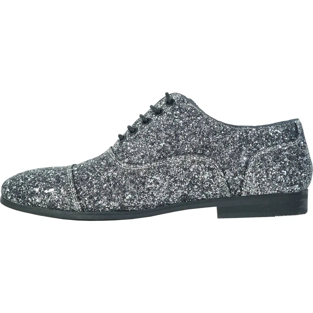 BRAVO Men Dress Shoe PROM-3 Loafer Shoe for Prom & Wedding Pewter by Tux-USA