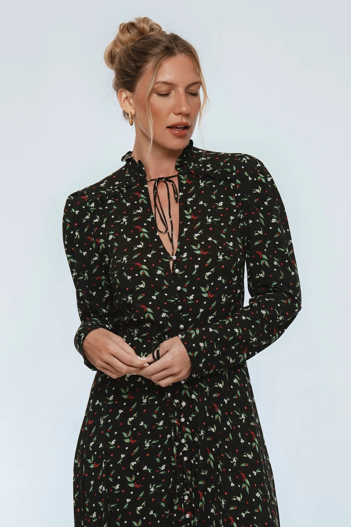 Poeme Long Sleeve Maxi Dress by ELF