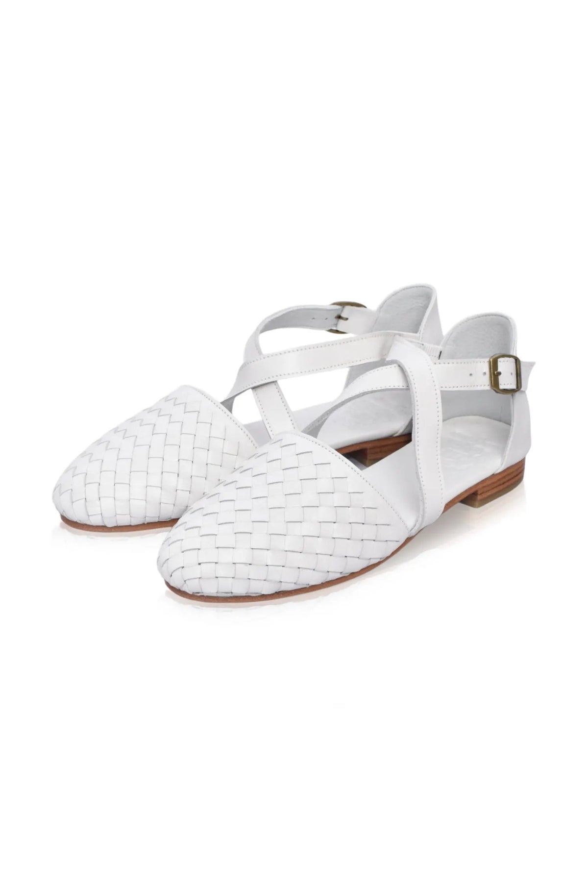 Riviera Woven Leather Flats (Sz. 8.5) by ELF