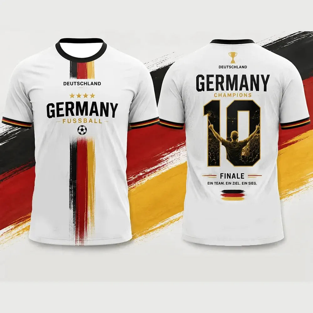 Germany Soccer Jersey Unisex Football Shirt Breathable Sportswear for Men Women by Vimost Shop