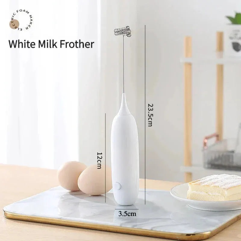 1PC Battery Model Handheld Egg Beater Froth Mixer Kitchen Automatic Coffee Milk Foaming Mixer Kitchen Whisk Tools by Shop1102829035 Store