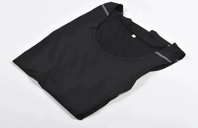 Men Quick Dry Sleeveless Sports Vest High Elasticity Running Basketball Training Shirt by Vimost Shop
