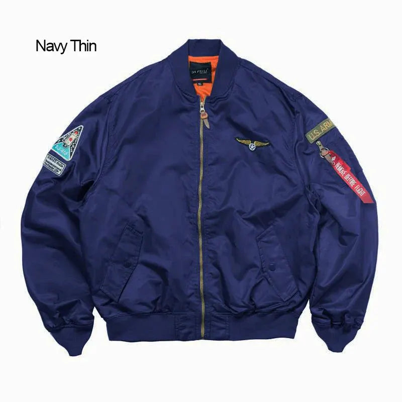 Men's Bomber Jacket Casual Fall Winter Military Jacket and Coats Outwear by Vimost Shop