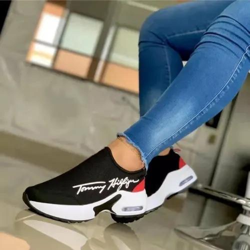 2022 Fashion Casual Breathable Wedges Ladies Walking Sneakers by Coffee Jasper