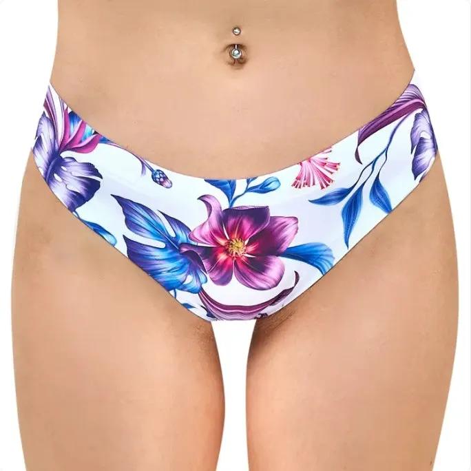 Memème Women’s Ultra-Comfortable SPRING - Purple Bloom - Panties | Breathable Cotton Crotch, Stretchy Fit by Mememe