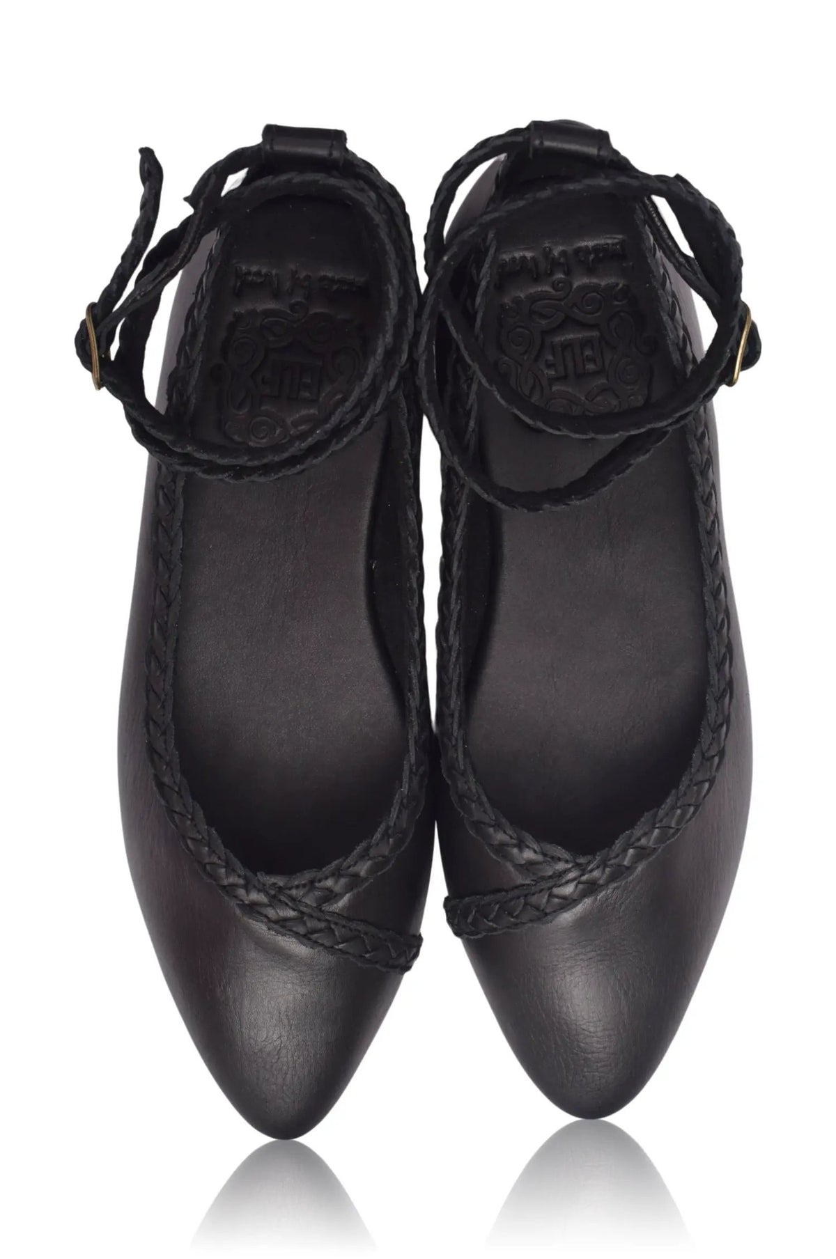 Soiree Braided Pointed Toe Flats by ELF
