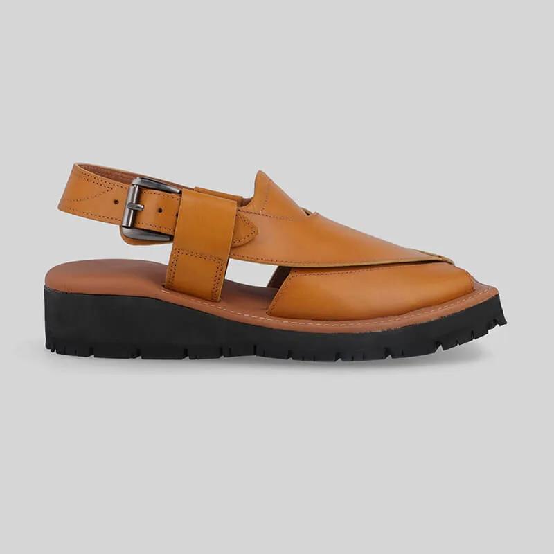 Mikaal C2R Mens Cowhide Rugged Leather Sandals Peshawari Chappal by Inland Leather