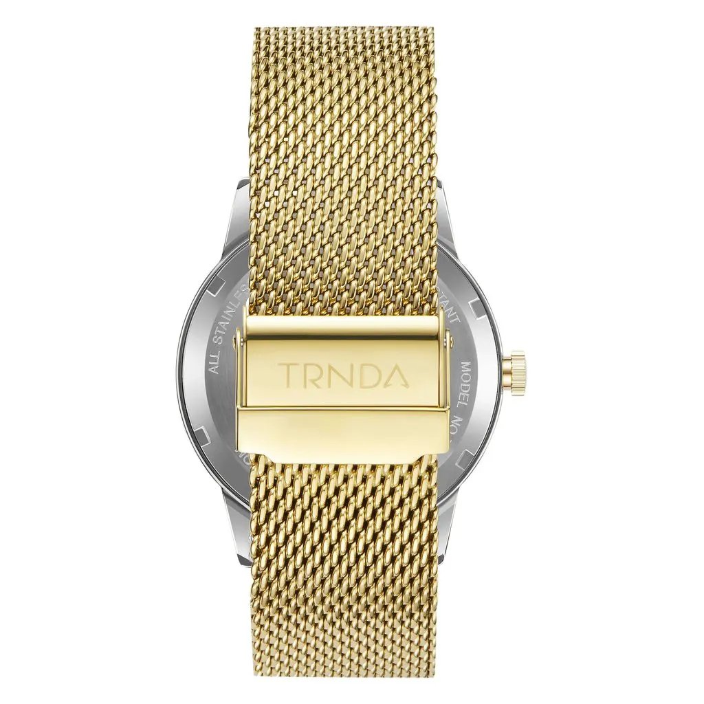 Trnda Men's Stainless Steel Watch, Gradient Gray Dial | Tr43sgld by TRNDA