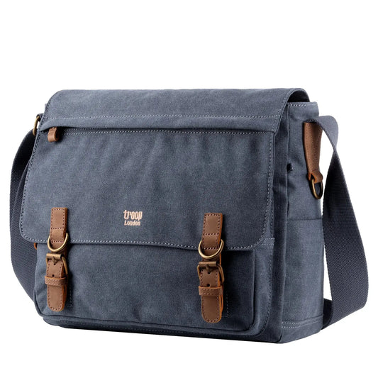Canvas Laptop Messenger Bag | TRP0207 by Troop London