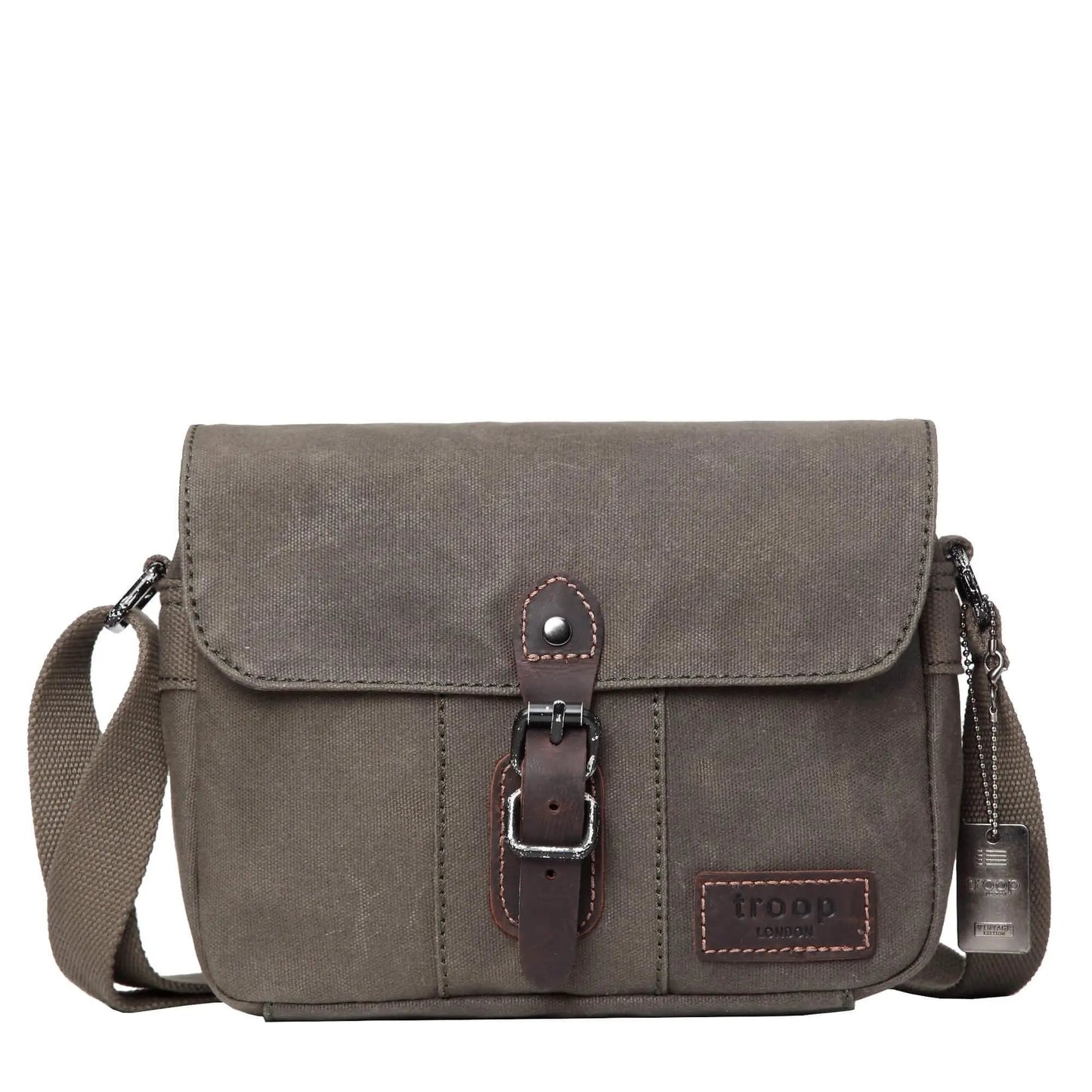 Heritage Waxed Canvas Across Body Bag | TRP0440 by Troop London