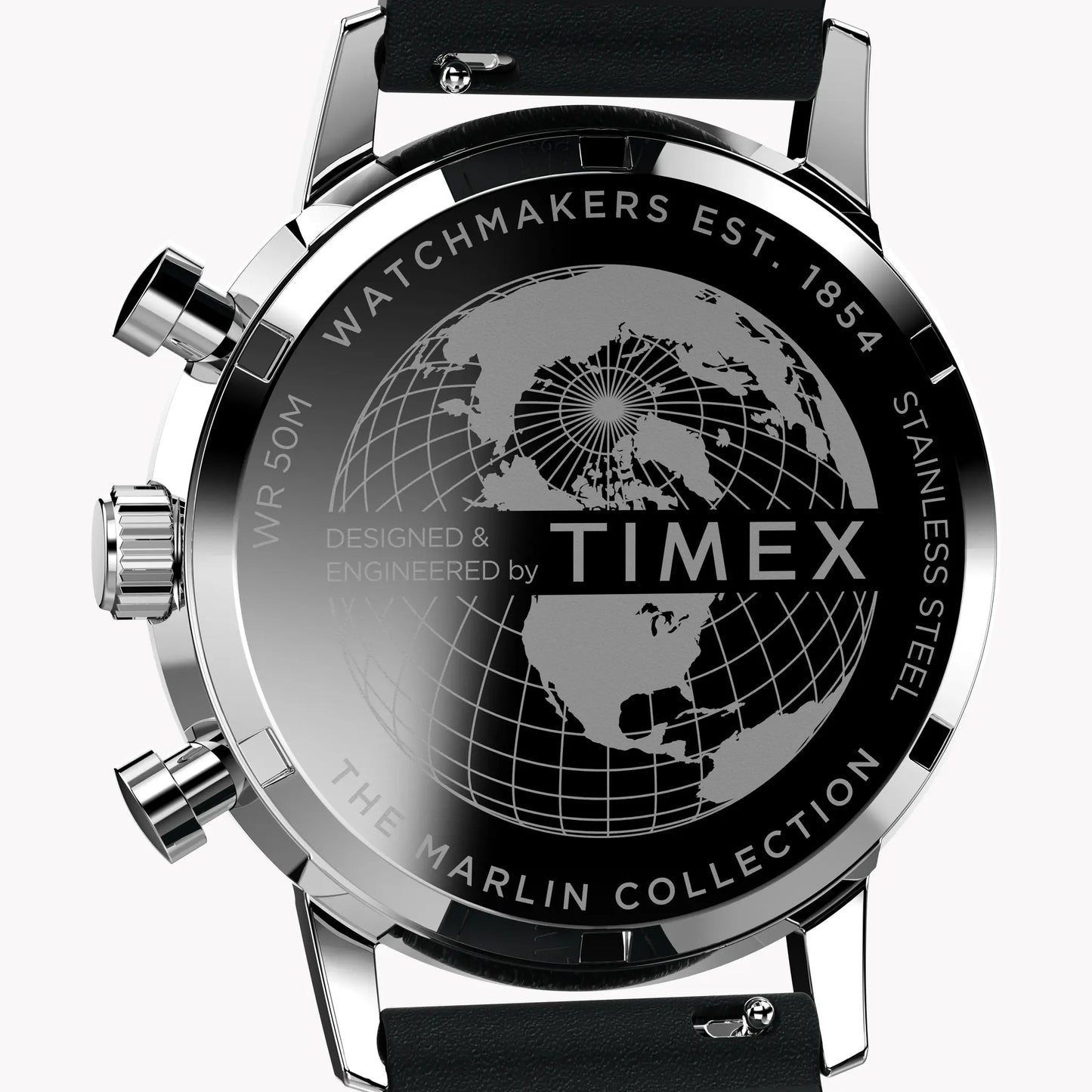 Timex Men's Stainless Steel, Black Leather | TW2W10300 by TIMEX