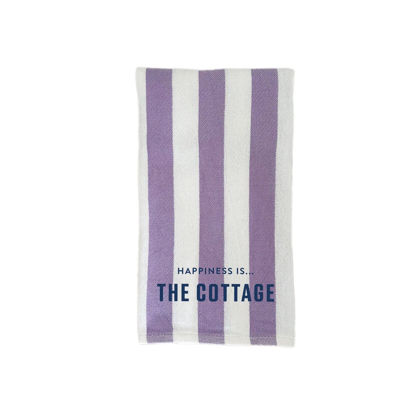 Tea/Hand Towel Cottage, Striped Lilac by Cottage Collection