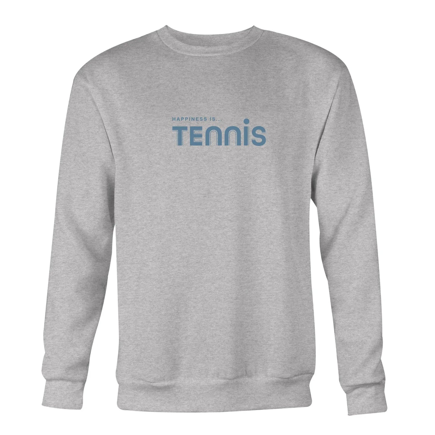 Men's Tennis Crew Sweatshirt, Heather Grey by Tennis Collection