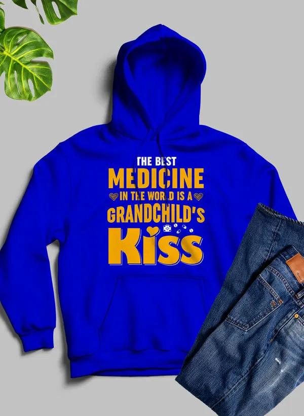 The Best Medicine In The World Is A Grandchild's Kiss Hoodie by Merch
