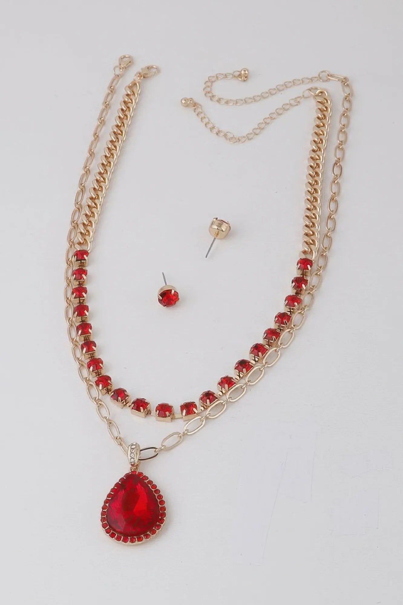Women's Jeweled Teardrop Pendant Necklace BYMANYC ® New York CONTEMPORARY VIBRANT MODERN JEWELRY - New Collection by BYMANYC New York