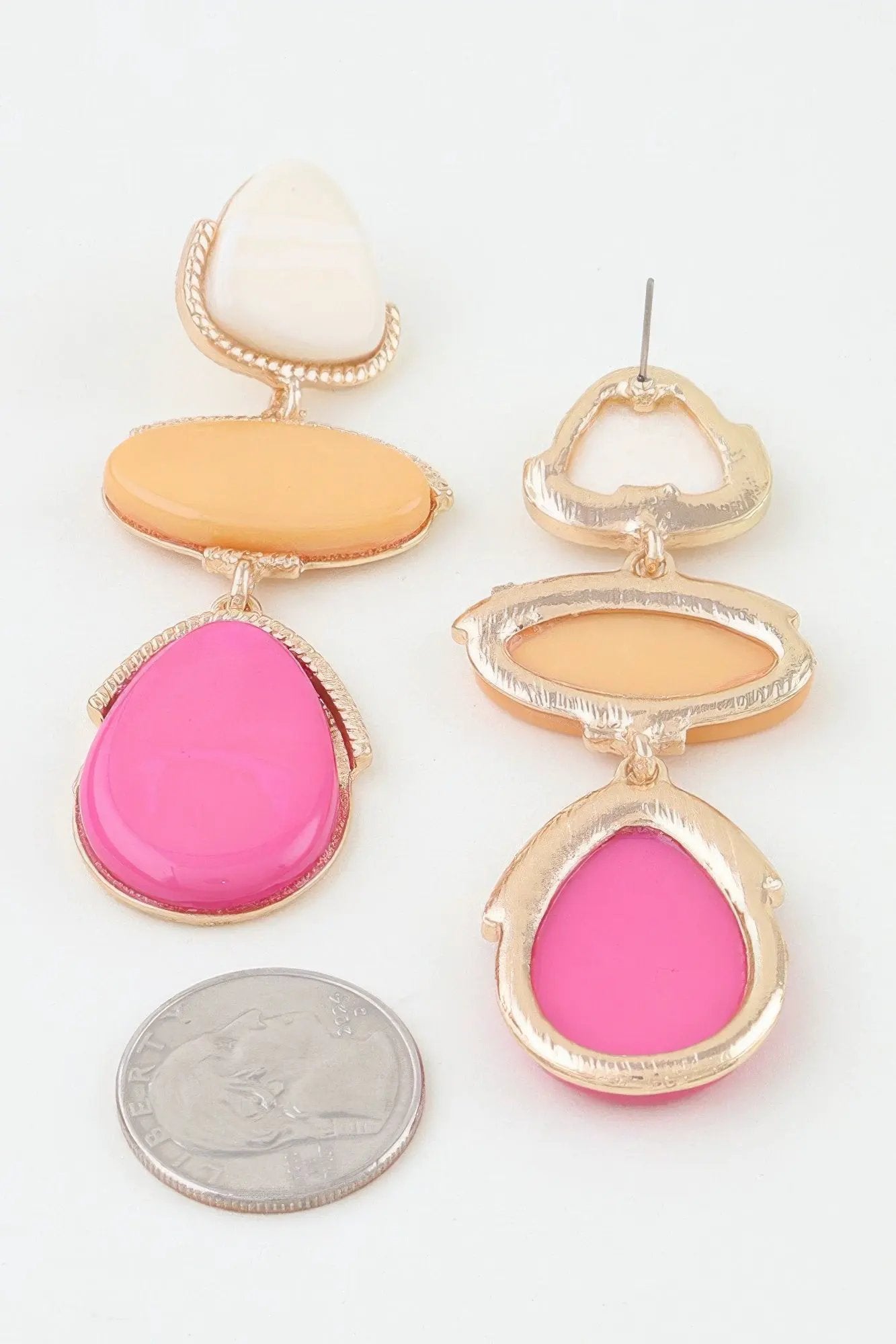 Women's Drop Earrings Retro Triple Stone BYMANYC ® New York VINTAGE CASCADE DANGLE EARRINGS - New Collection by BYMANYC New York