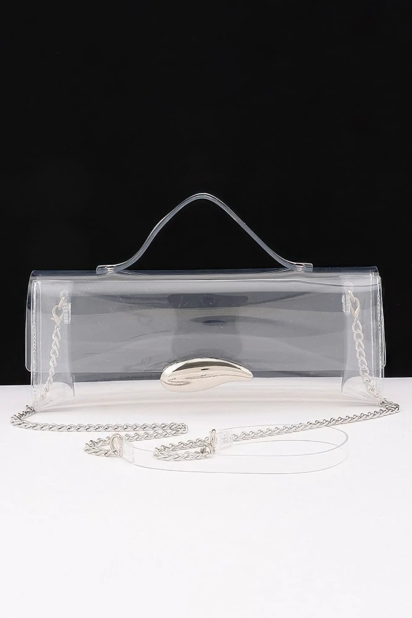 Women's Top Handle Bag Transparent BYMANYC ® New York CONTEMPORARY CLEAR STRUCTURED PURSE - New Collection by BYMANYC New York