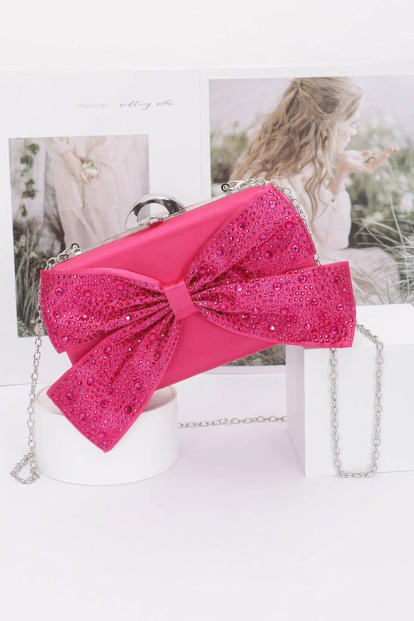 Astor Rhinestone Ribbon Clutch BYMANYC New York Women Glam by BYMANYC ® New York