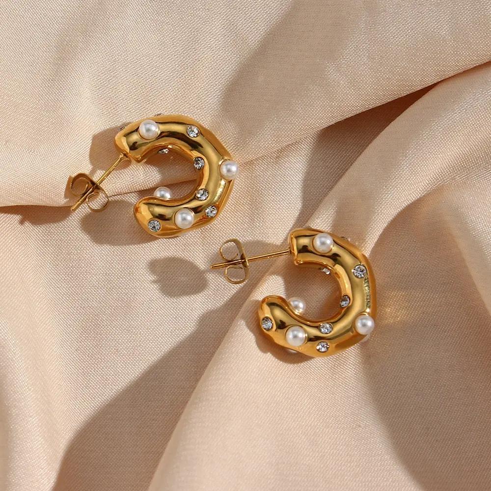 WOMEN'S EARRINGS Gold Color HUDSON - BYMANYC ® New York by BYMANYC ® New York