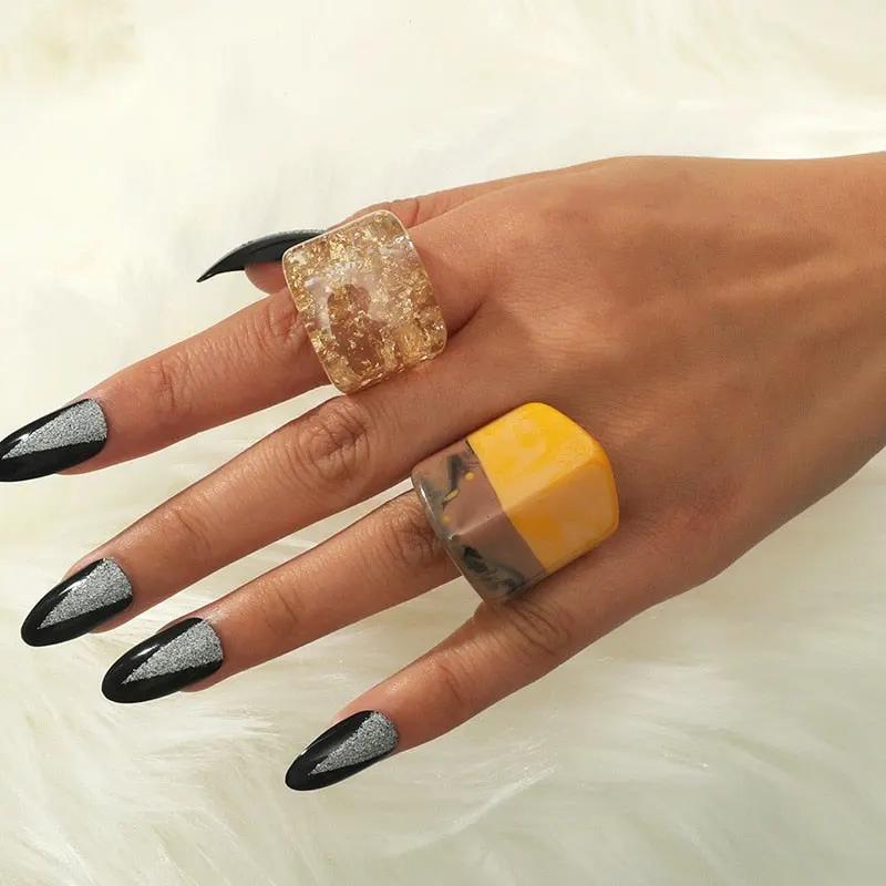 WOMEN'S RING • new collection CHELSEA Resin BYMANYC ® New York by BYMANYC ® New York