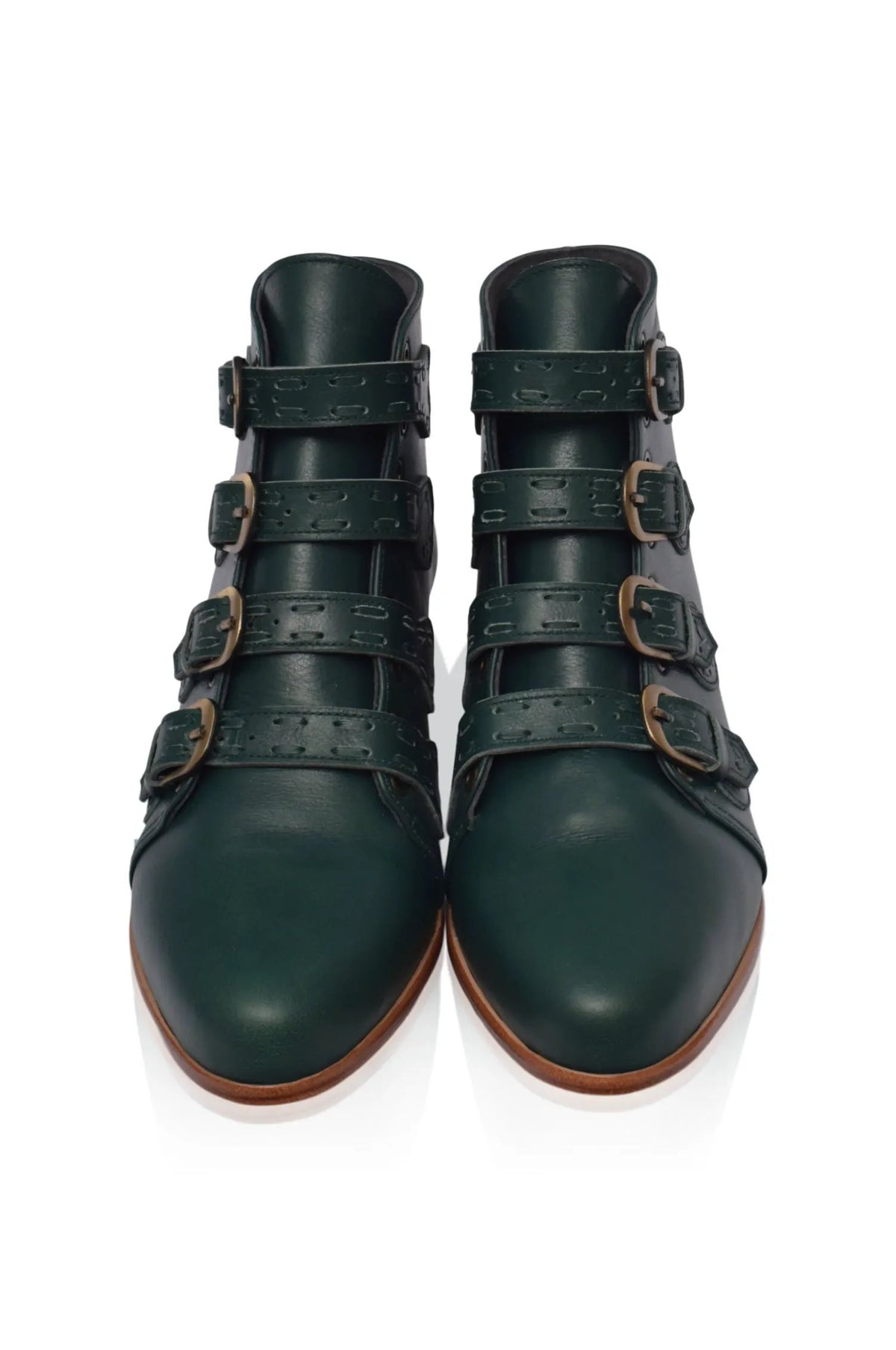 Wild Rose Leather Ankle Booties by ELF