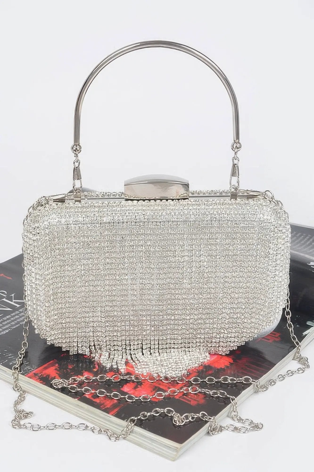 Women's Handbag Rhinestone Fringe Clutch - BROADWAY - BYMANYC ® New York by BYMANYC ® New York