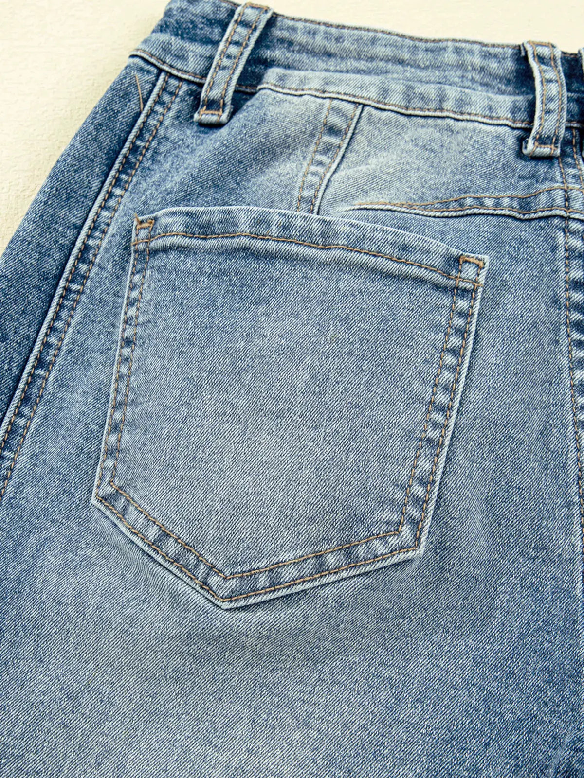 Vintage Washed Seam Detail Shift Jeans by Partner Label