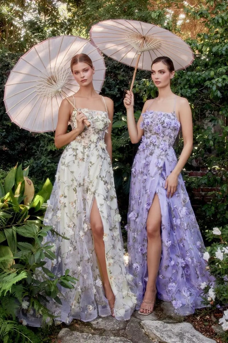 Floweret Backless A-Line Gown by Tux-USA