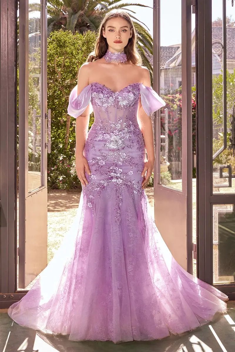 Detachable Wings Mermaid Gown by Tux-USA