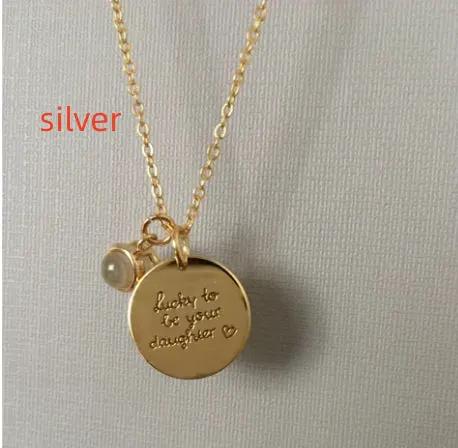 Personalized Projection Photo Necklace With Bar Necklaces Engraving Name by Maiden-Art