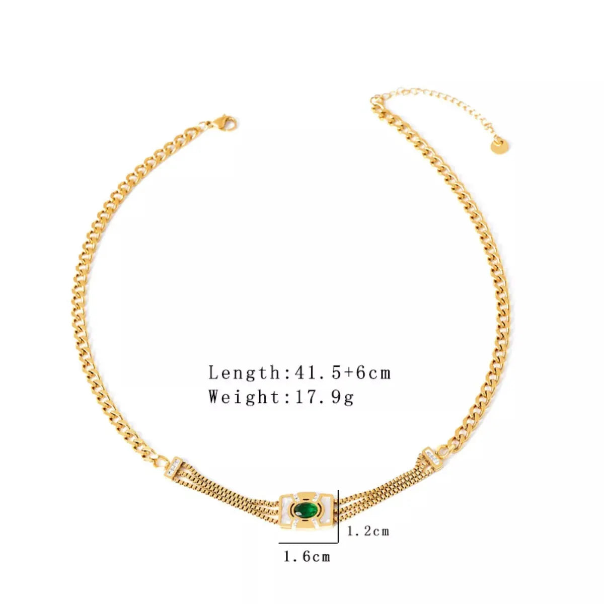 18K Gold-Plated Geometric Necklace by Partner Labels